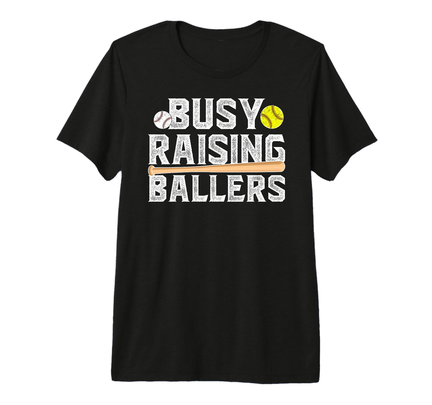 Mens Busy Raising Ballers Baseball T-Shirt - Trendy Graphic Men Women - T-Shirt, Sweatshirt, Hoodie