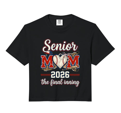 Senior Mom 2026 Baseball Final Sweatshirt - Casual Everyday Wear Unisex - T-Shirt, Sweatshirt, Hoodie