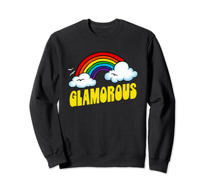 Glamorous Funny Sarcastic 80S Sweatshirt - Aesthetic Graphic Men Women - T-Shirt, Sweatshirt, Hoodie