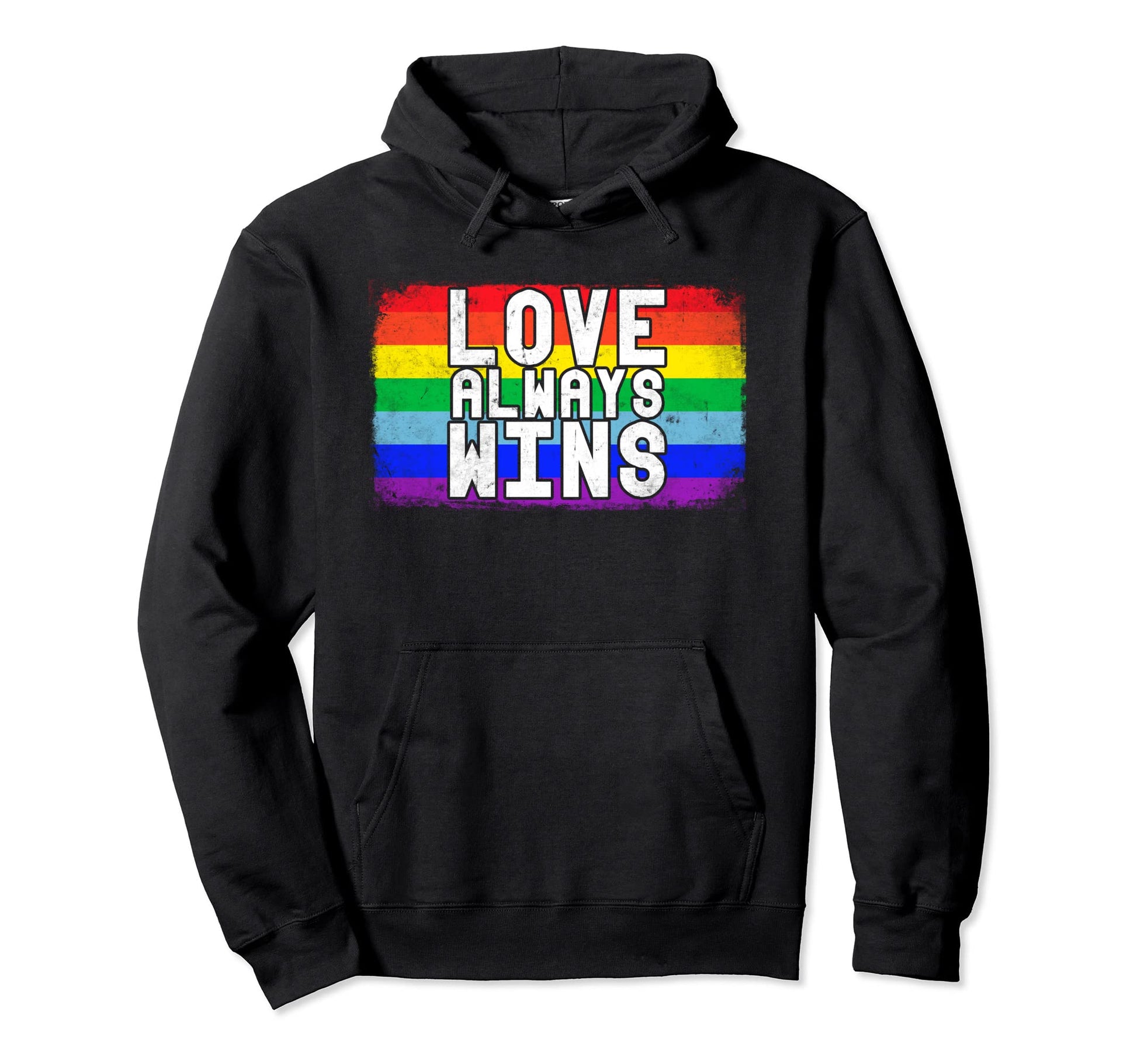 Love Always Wins Gay Pride Lgbt Rainbow Hoodie - Graphic Print for Adults - T-Shirt, Sweatshirt, Hoodie