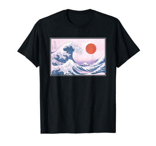 Great Wave Off Kanagawa Japanese T-Shirt - Novelty Apparel Unisex - T-Shirt, Sweatshirt, Hoodie