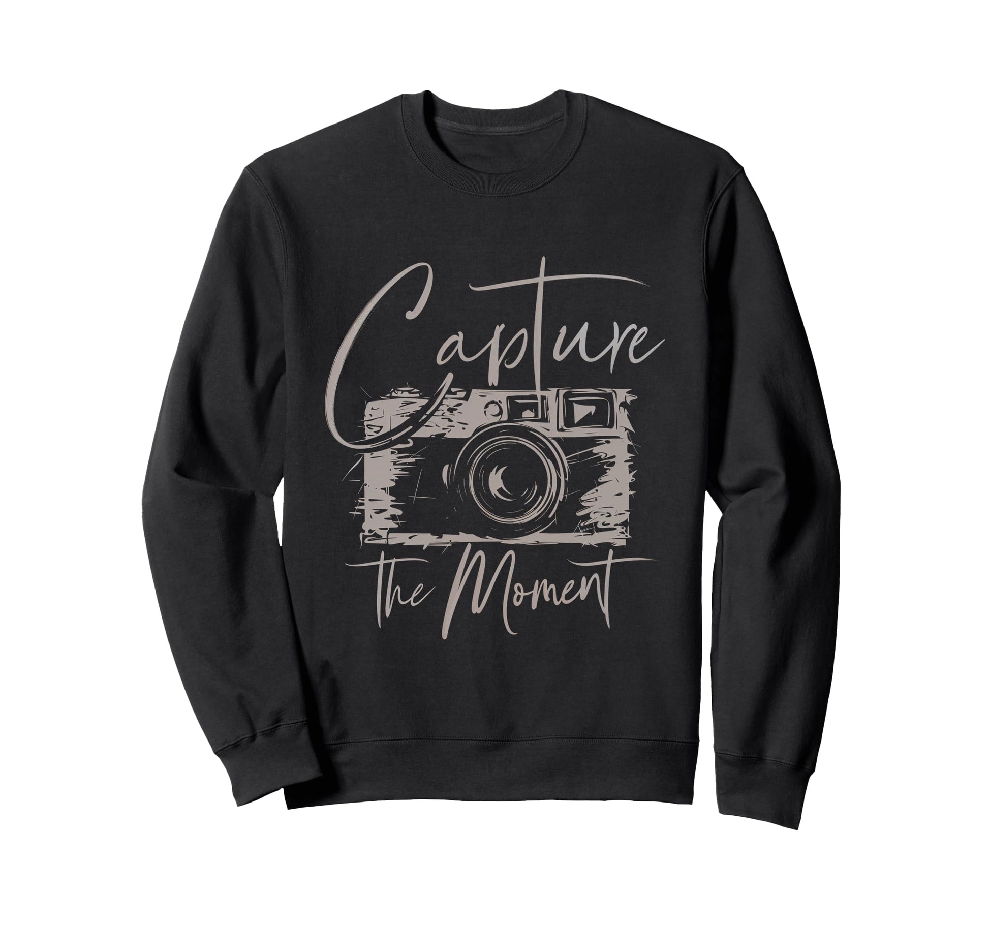 Capture Moment Photography Camera Sweatshirt - Streetwear Style Unisex - T-Shirt, Sweatshirt, Hoodie