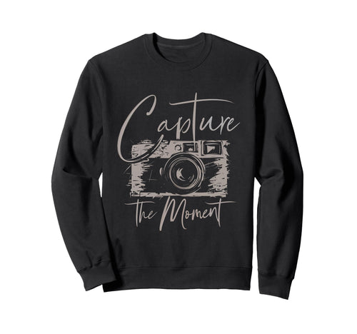 Capture Moment Photography Camera Sweatshirt - Streetwear Style Unisex - T-Shirt, Sweatshirt, Hoodie