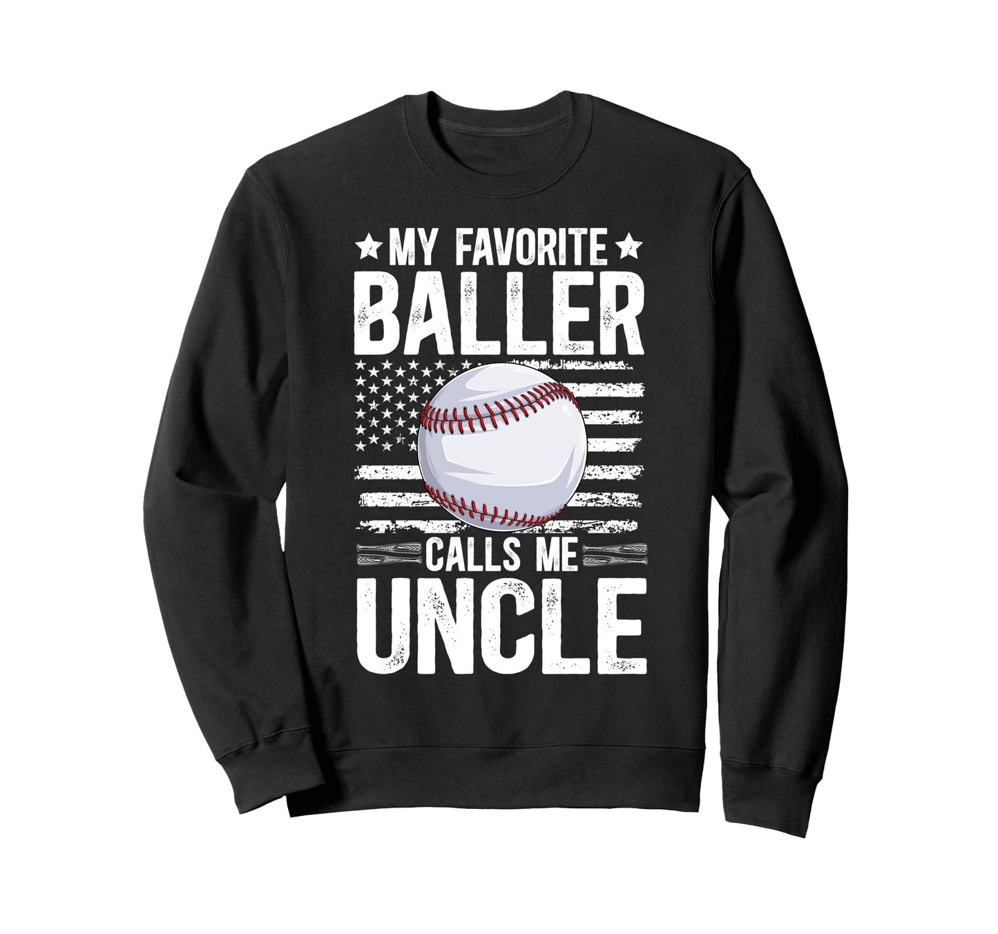 Proud Baseball Uncle Baseball Sweatshirt - Trendy Graphic for Adults - T-Shirt, Sweatshirt, Hoodie
