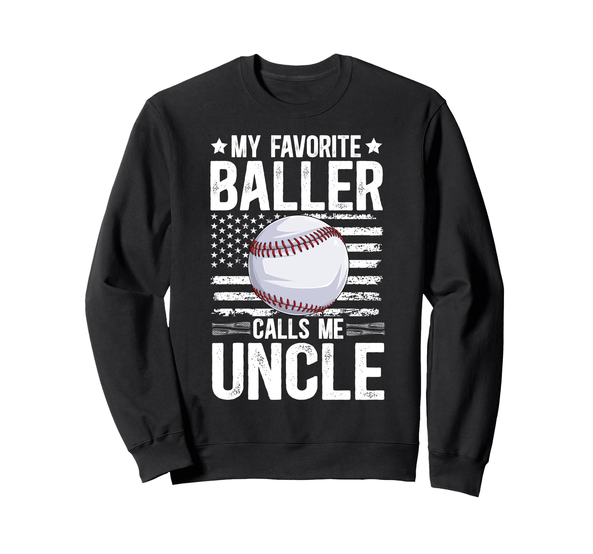 Proud Baseball Uncle Baseball Sweatshirt - Trendy Graphic for Adults - T-Shirt, Sweatshirt, Hoodie