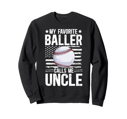 Proud Baseball Uncle Baseball Sweatshirt - Trendy Graphic for Adults - T-Shirt, Sweatshirt, Hoodie