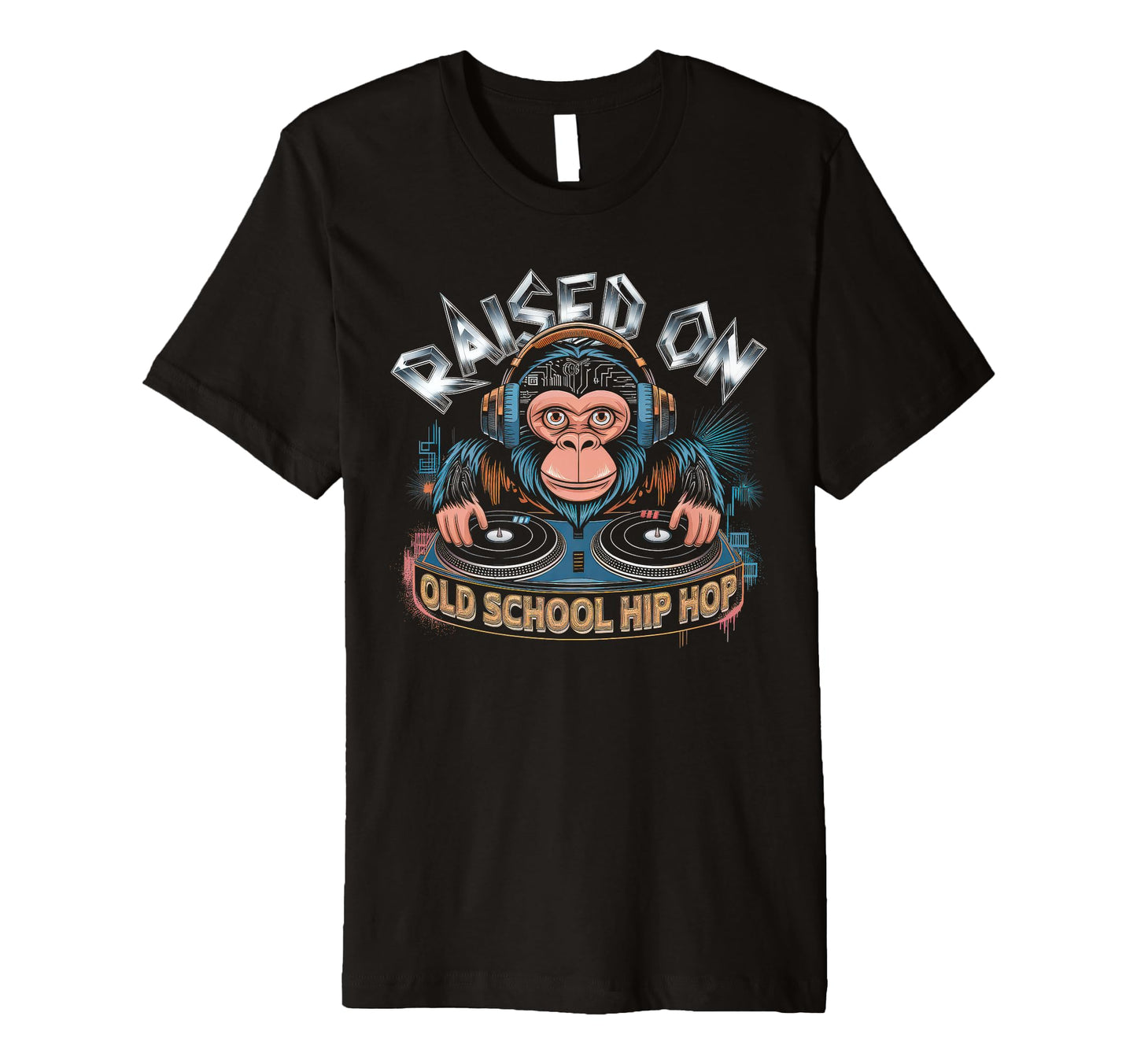 Raised Old School Graffiti Rap Hip Hop T-Shirt - Aesthetic Graphic Unisex - T-Shirt, Sweatshirt, Hoodie