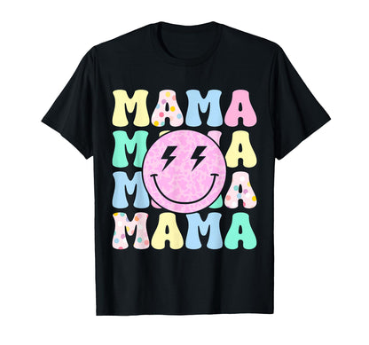 Groovy Mama Leopard Happy Face T-Shirt - Custom Art Print Men Women - T-Shirt, Sweatshirt, Hoodie