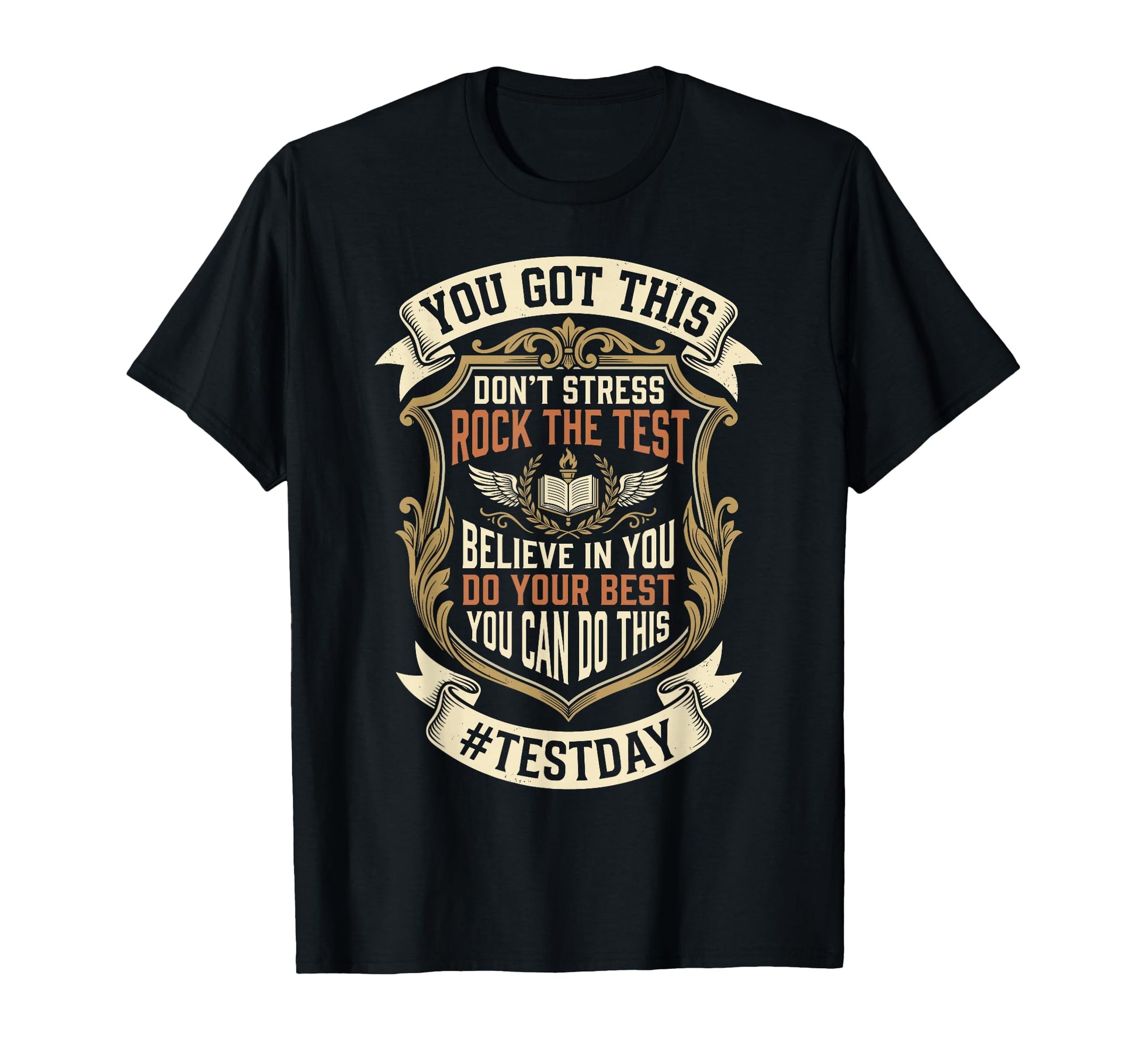 Rock Test Day Motivational Student T-Shirt - Fun Novelty Design Men Women - T-Shirt, Sweatshirt, Hoodie