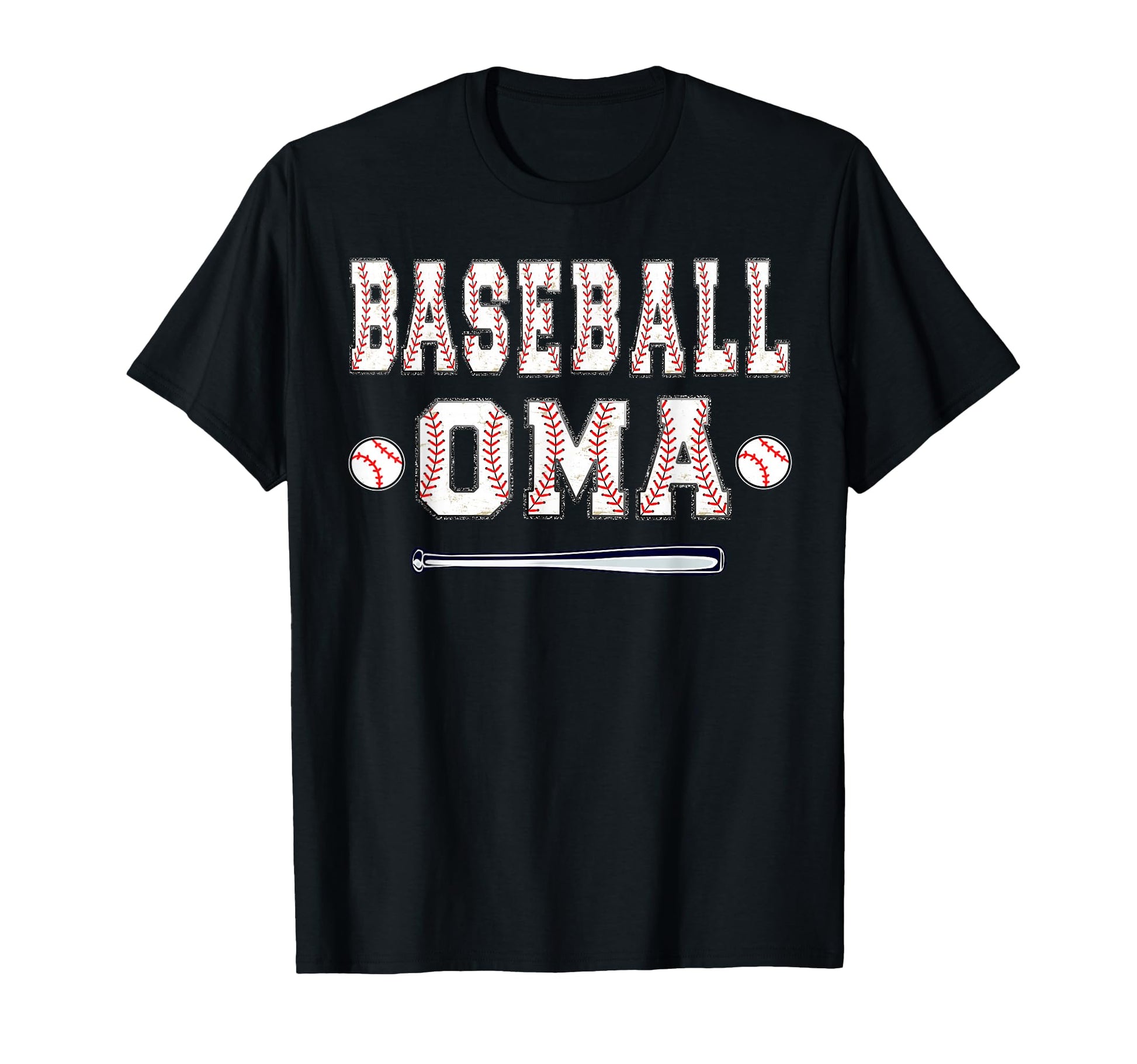 Baseball Player Oma Grandma T-Shirt - Casual Everyday Wear Men Women - T-Shirt, Sweatshirt, Hoodie
