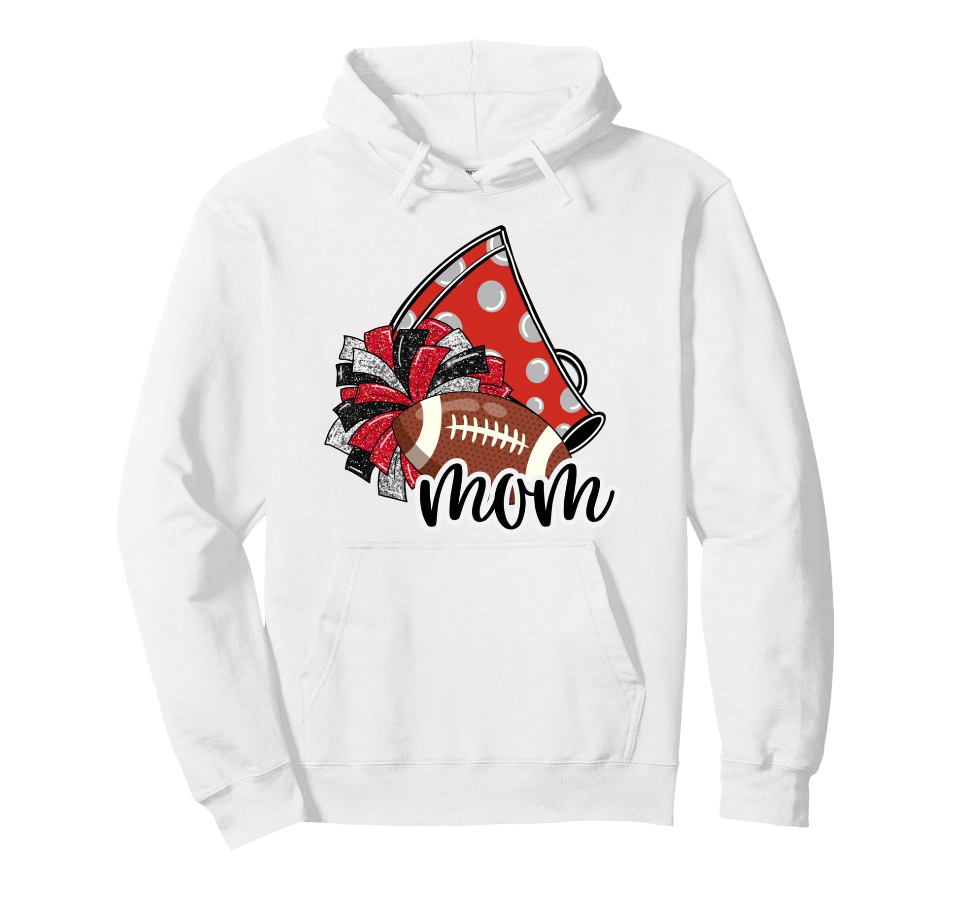 Cheerleader Mom Game Day Cheer Hoodie - Trendy Graphic Men Women - T-Shirt, Sweatshirt, Hoodie