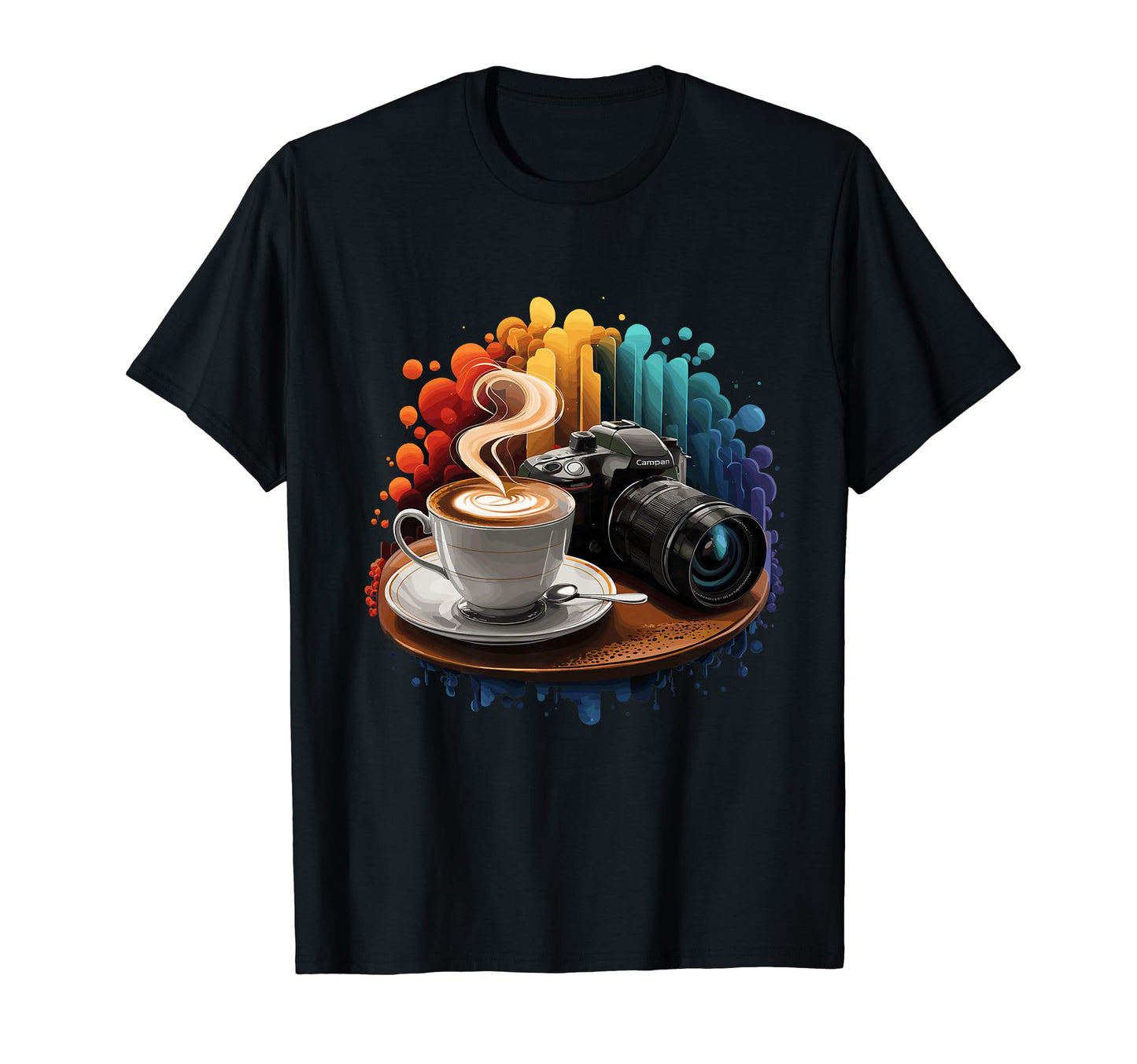 Coffee Camera Photography Present Funny T-Shirt - Trendy Graphic Men Women - T-Shirt, Sweatshirt, Hoodie