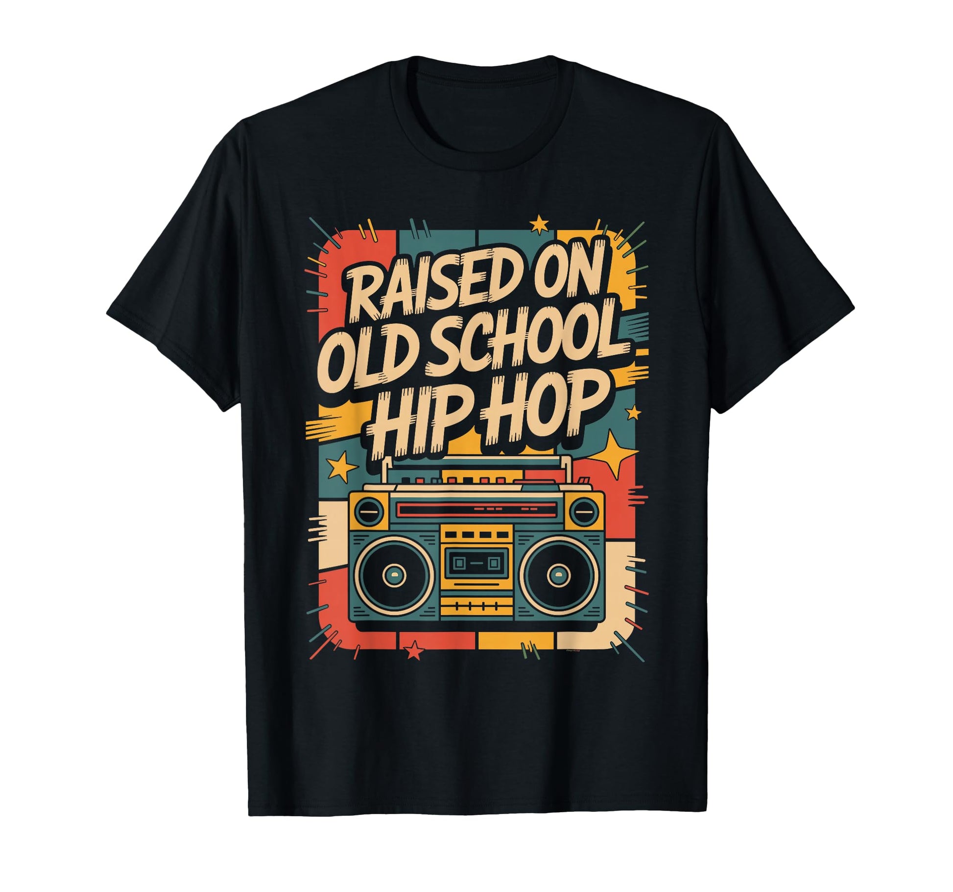 Raised Old School Hip Hop Rap T-Shirt - Aesthetic Graphic Men Women - T-Shirt, Sweatshirt, Hoodie