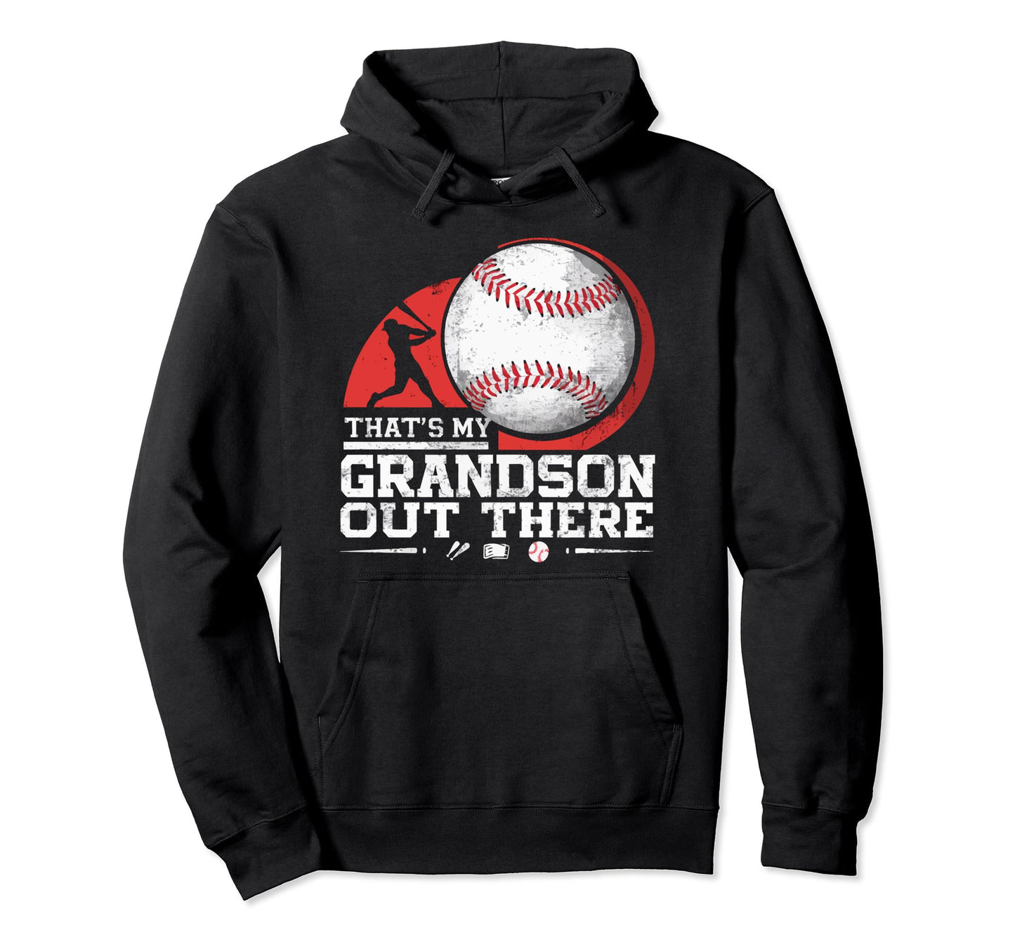 Baseball Grandpa Grandfather Gramps Hoodie - Fun Novelty Design for Adults - T-Shirt, Sweatshirt, Hoodie