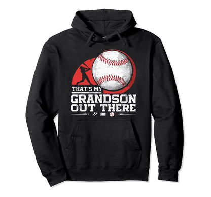 Baseball Grandpa Grandfather Gramps Hoodie - Fun Novelty Design for Adults - T-Shirt, Sweatshirt, Hoodie