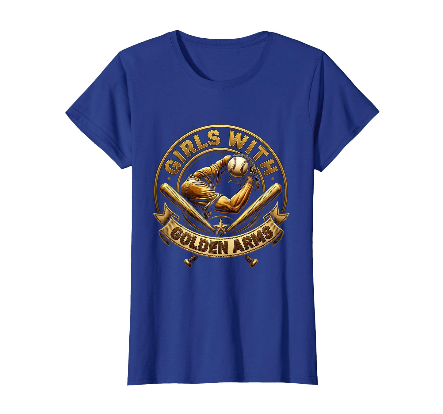 Golden Arms Womens Baseball T-Shirt - Novelty Apparel for Adults - T-Shirt, Sweatshirt, Hoodie