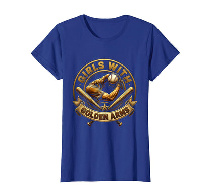 Golden Arms Womens Baseball T-Shirt - Novelty Apparel for Adults - T-Shirt, Sweatshirt, Hoodie