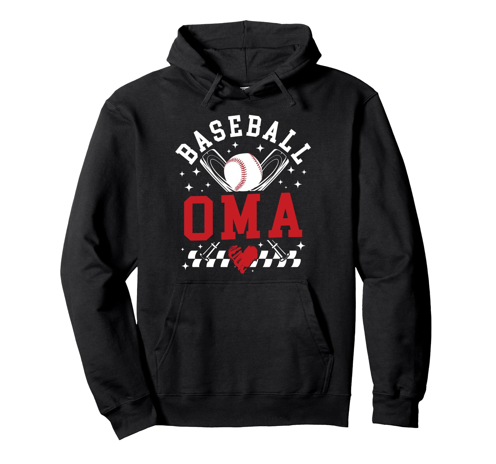 Baseball Oma Proud Oma Baseball Player Oma Hoodie - Graphic Print Unisex - T-Shirt, Sweatshirt, Hoodie