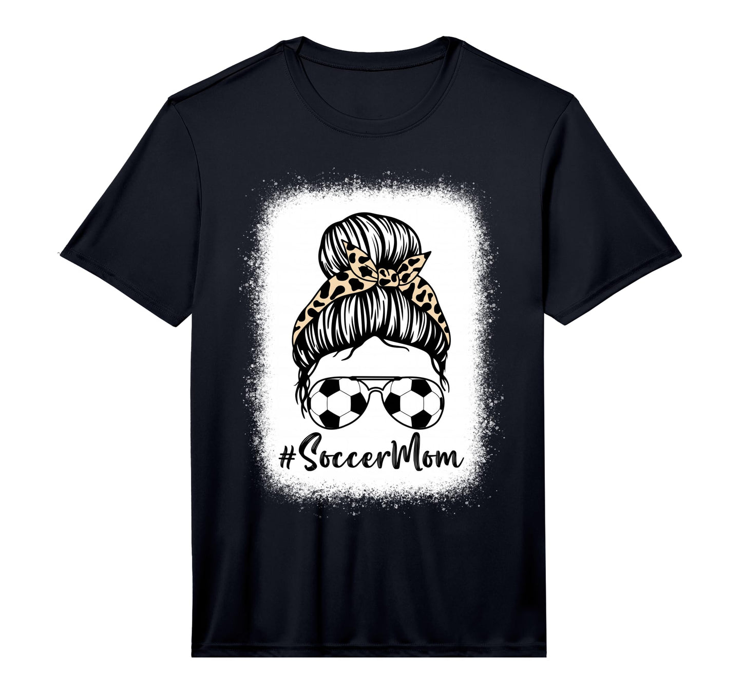 Mens Bleached Soccer Mom Leopard And T-Shirt - Custom Art Print Unisex - T-Shirt, Sweatshirt, Hoodie