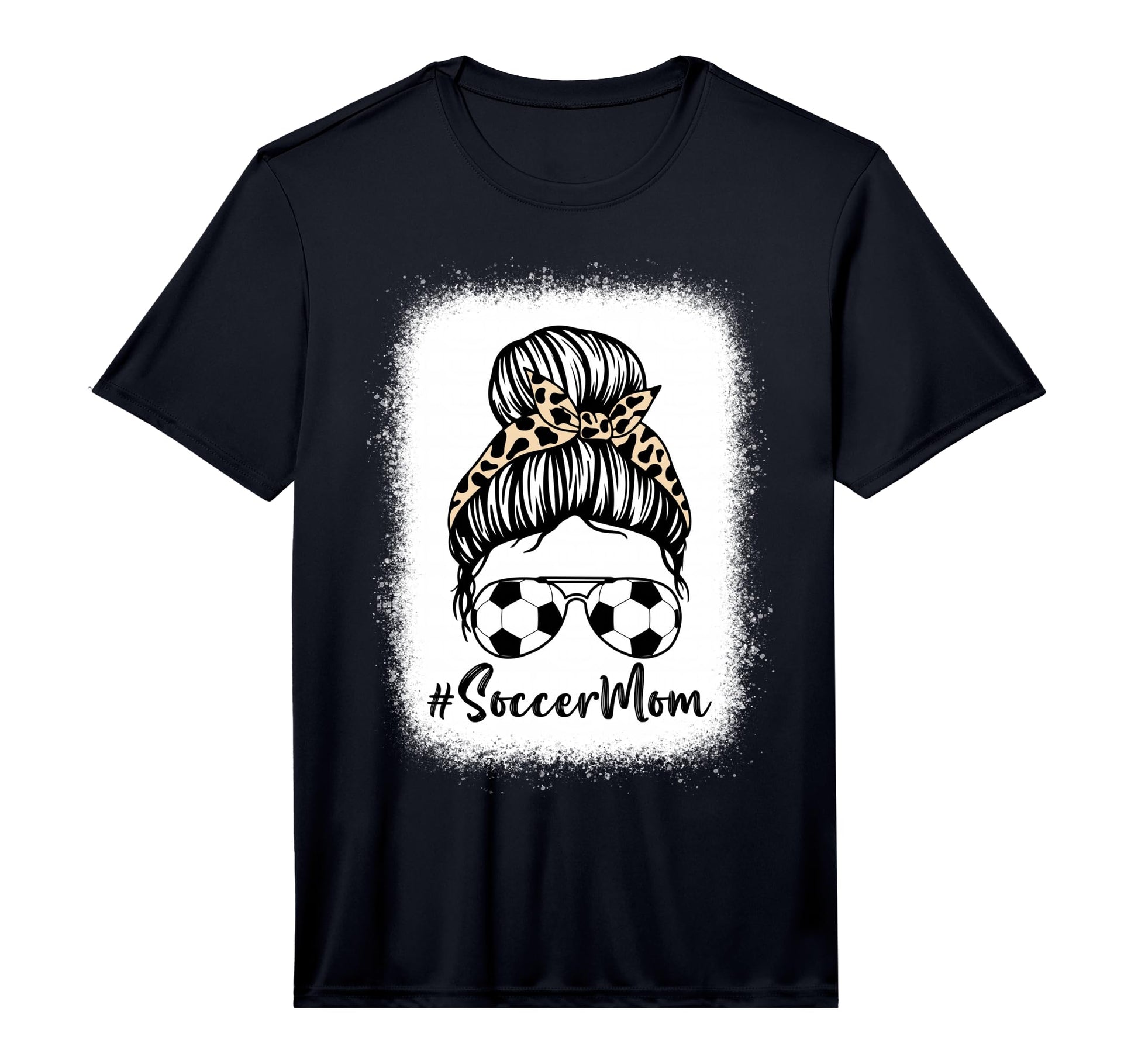 Mens Bleached Soccer Mom Leopard And T-Shirt - Custom Art Print Unisex - T-Shirt, Sweatshirt, Hoodie