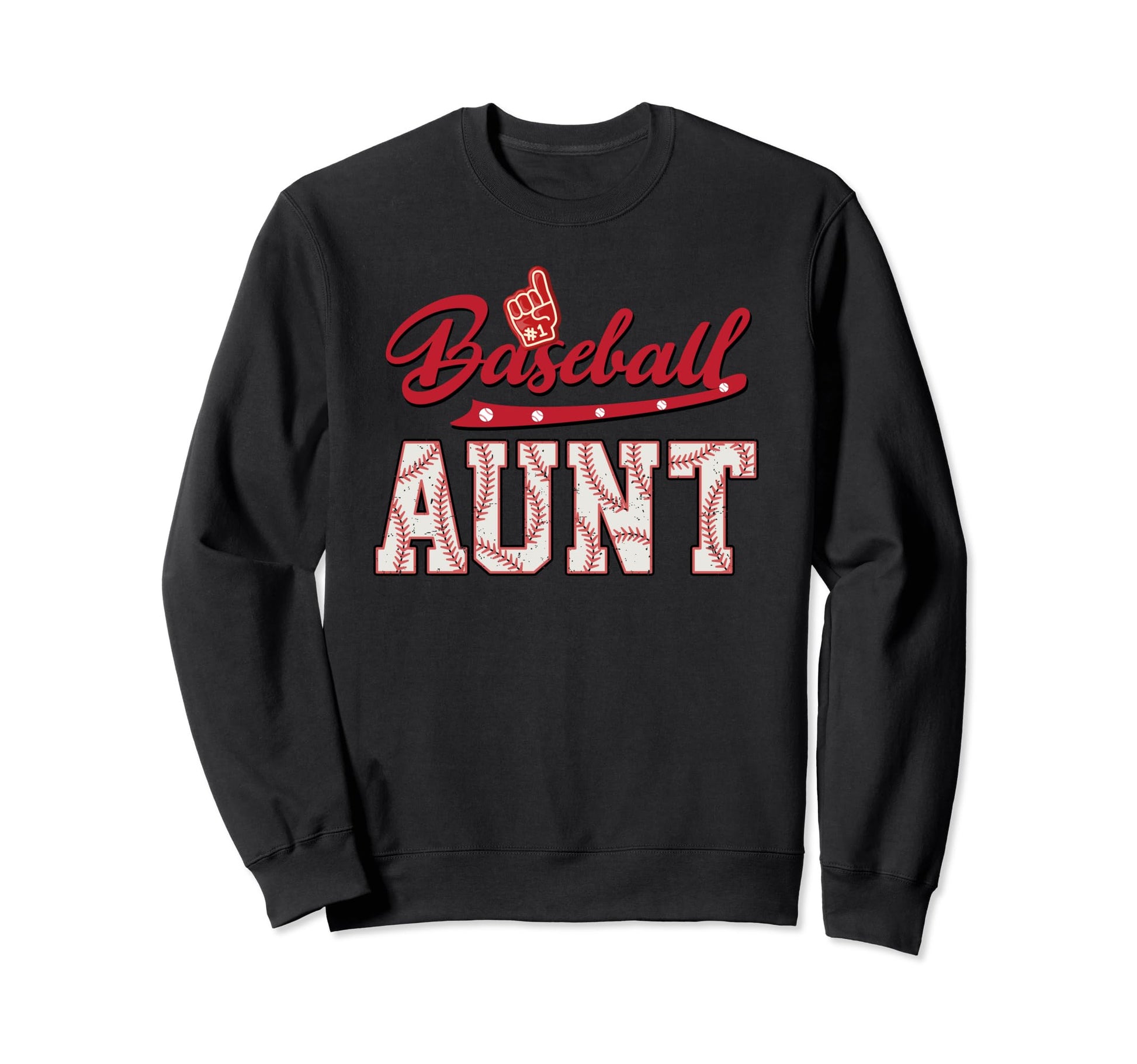 Baseball Aunt Baseball And T Ball Sweatshirt - Graphic Print Unisex - T-Shirt, Sweatshirt, Hoodie