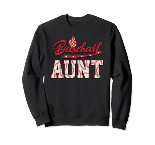 Baseball Aunt Baseball And T Ball Sweatshirt - Graphic Print Unisex - T-Shirt, Sweatshirt, Hoodie