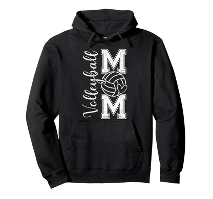 Volleyball Mom Game Day Vibes Hoodie - Casual Everyday Wear for Adults - T-Shirt, Sweatshirt, Hoodie