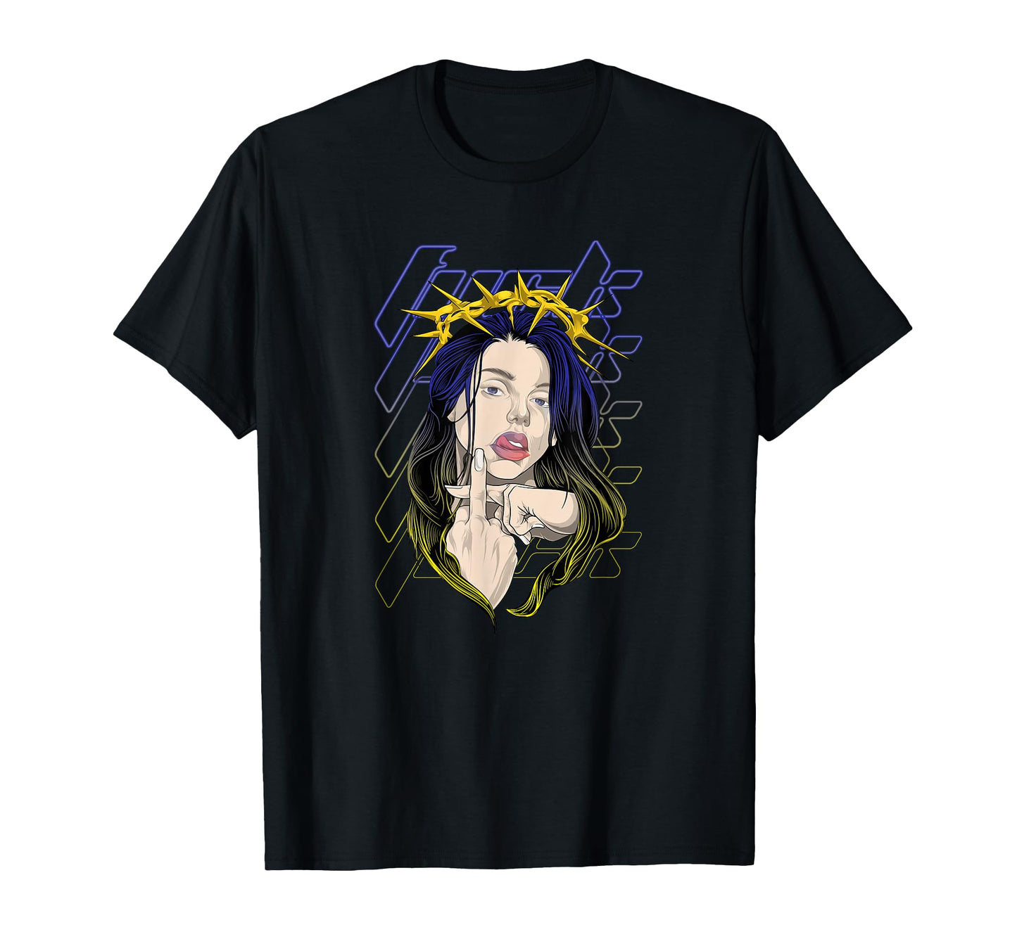 Fvck Crown Aesthetic Edgy Streetwear T-Shirt - Trendy Graphic Unisex - T-Shirt, Sweatshirt, Hoodie