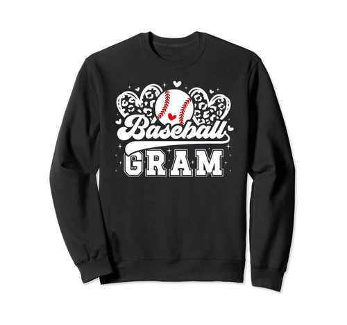 Baseball Gram Grandma Gram Sweatshirt - Novelty Apparel for Adults - T-Shirt, Sweatshirt, Hoodie