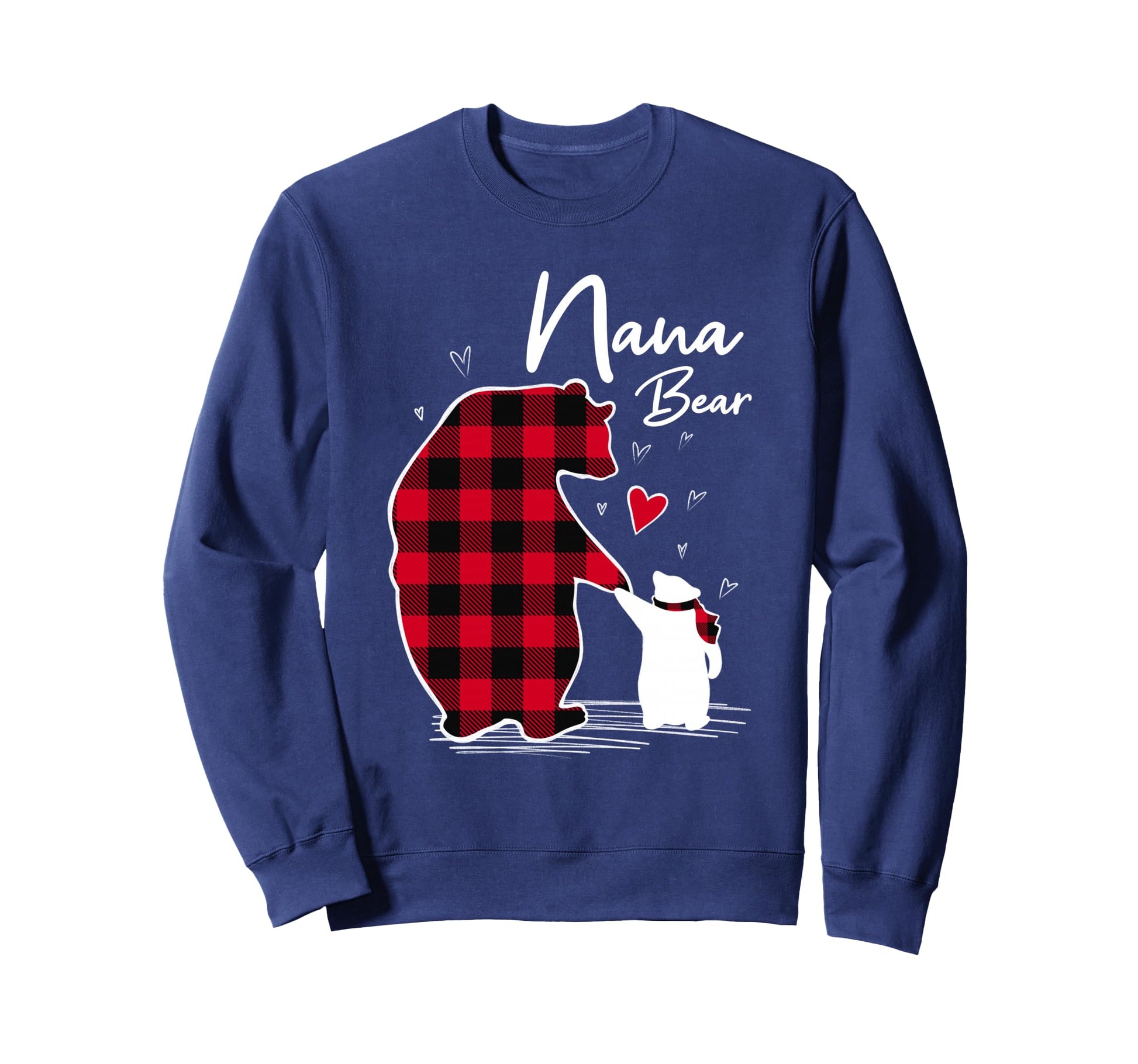 Nana Bear Pajama Red Plaid Sweatshirt - Fun Novelty Design for Adults - T-Shirt, Sweatshirt, Hoodie