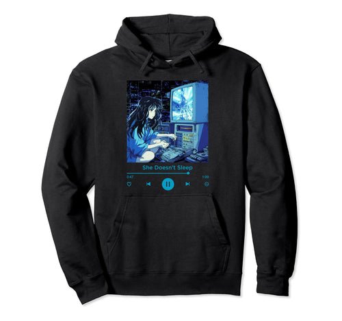 Sad Anime Grunge Music Goth Dark Hoodie - Streetwear Style Unisex - T-Shirt, Sweatshirt, Hoodie