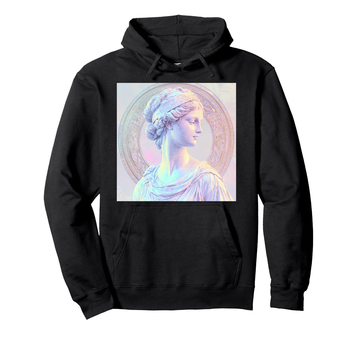 Vaporwave Aesthetic Venus Goddess Statue Hoodie - Custom Art Print Unisex - T-Shirt, Sweatshirt, Hoodie