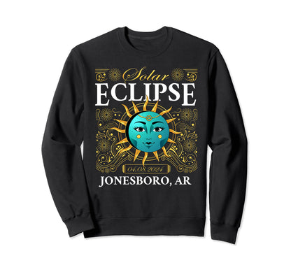 Total Solar Eclipse Jonesboro Ar Sweatshirt - Minimalist Print for Adults - T-Shirt, Sweatshirt, Hoodie