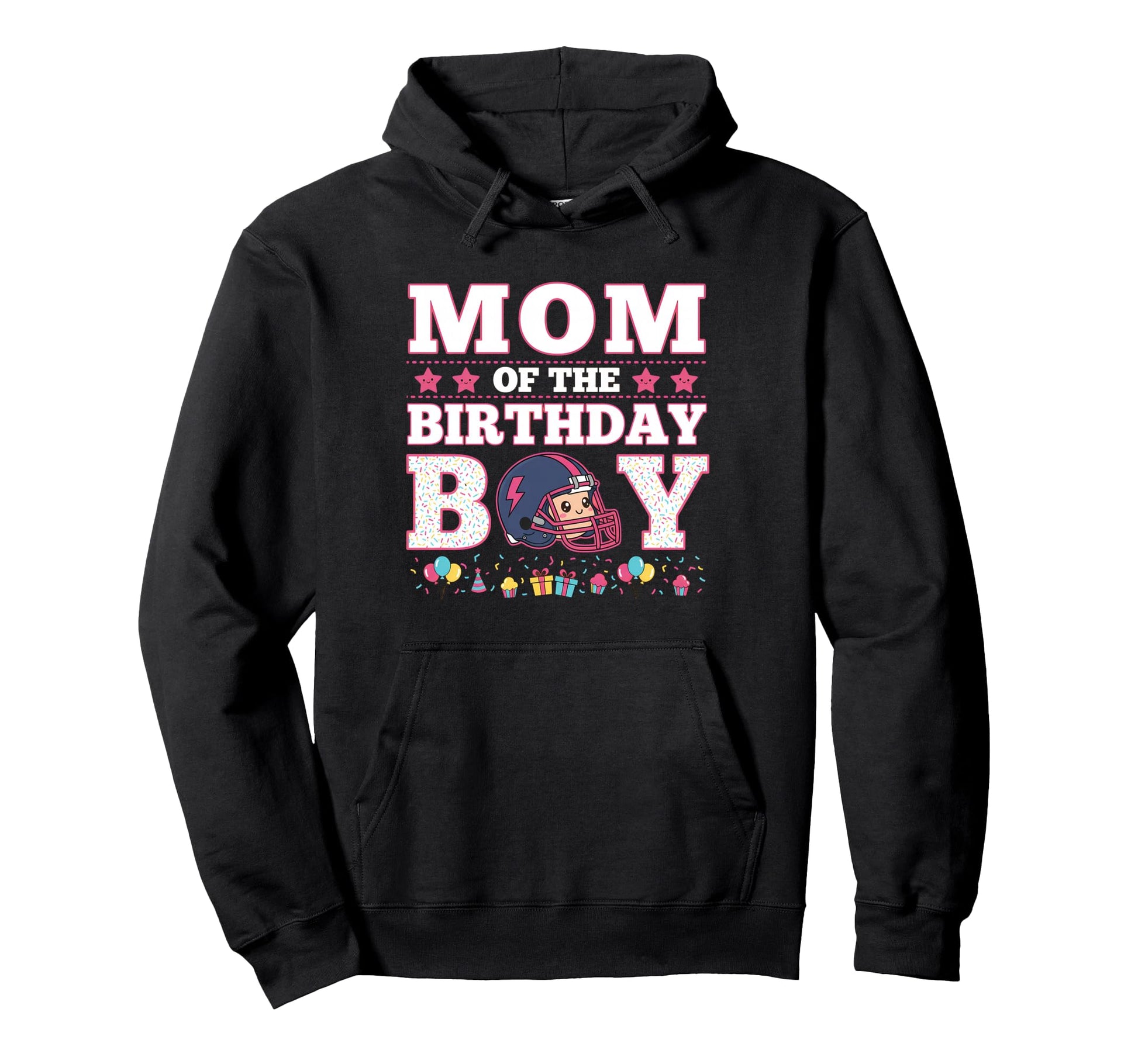 Mom Birthday American Football Family Hoodie - Novelty Apparel for Adults - T-Shirt, Sweatshirt, Hoodie