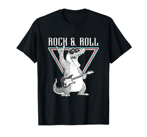 Rock Roll Alligator Guitar Fun Vibes T-Shirt - Aesthetic Graphic Men Women - T-Shirt, Sweatshirt, Hoodie