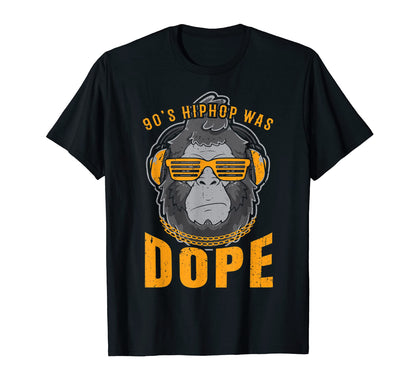 Hiphop Gorilla Oldschool 90S Sweatshirt - Fun Novelty Design for Adults - T-Shirt, Sweatshirt, Hoodie