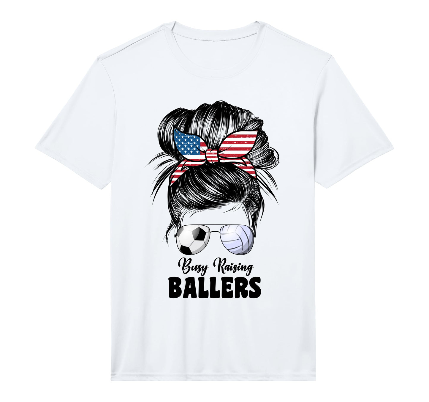Mens Busy Raising Ballers Volleyball And T-Shirt - Novelty Apparel Unisex - T-Shirt, Sweatshirt, Hoodie