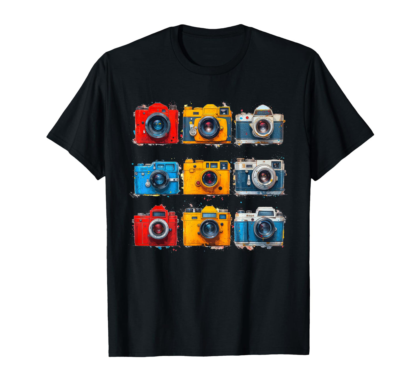 Collection Cameras Various Bold T-Shirt - Casual Everyday Wear Unisex - T-Shirt, Sweatshirt, Hoodie