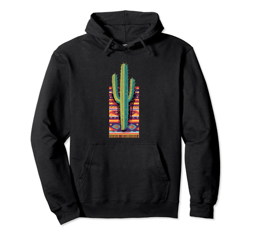 Cactus Serape Succulent Plant Cacti Hoodie - Unique Graphic for Adults - T-Shirt, Sweatshirt, Hoodie