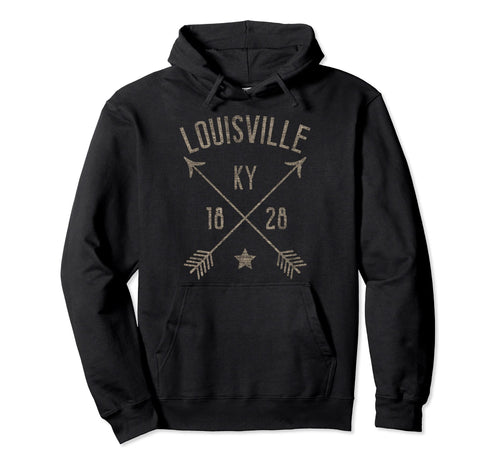 Louisville Kentucky Distressed Boho Home Hoodie - Streetwear Style Unisex - T-Shirt, Sweatshirt, Hoodie