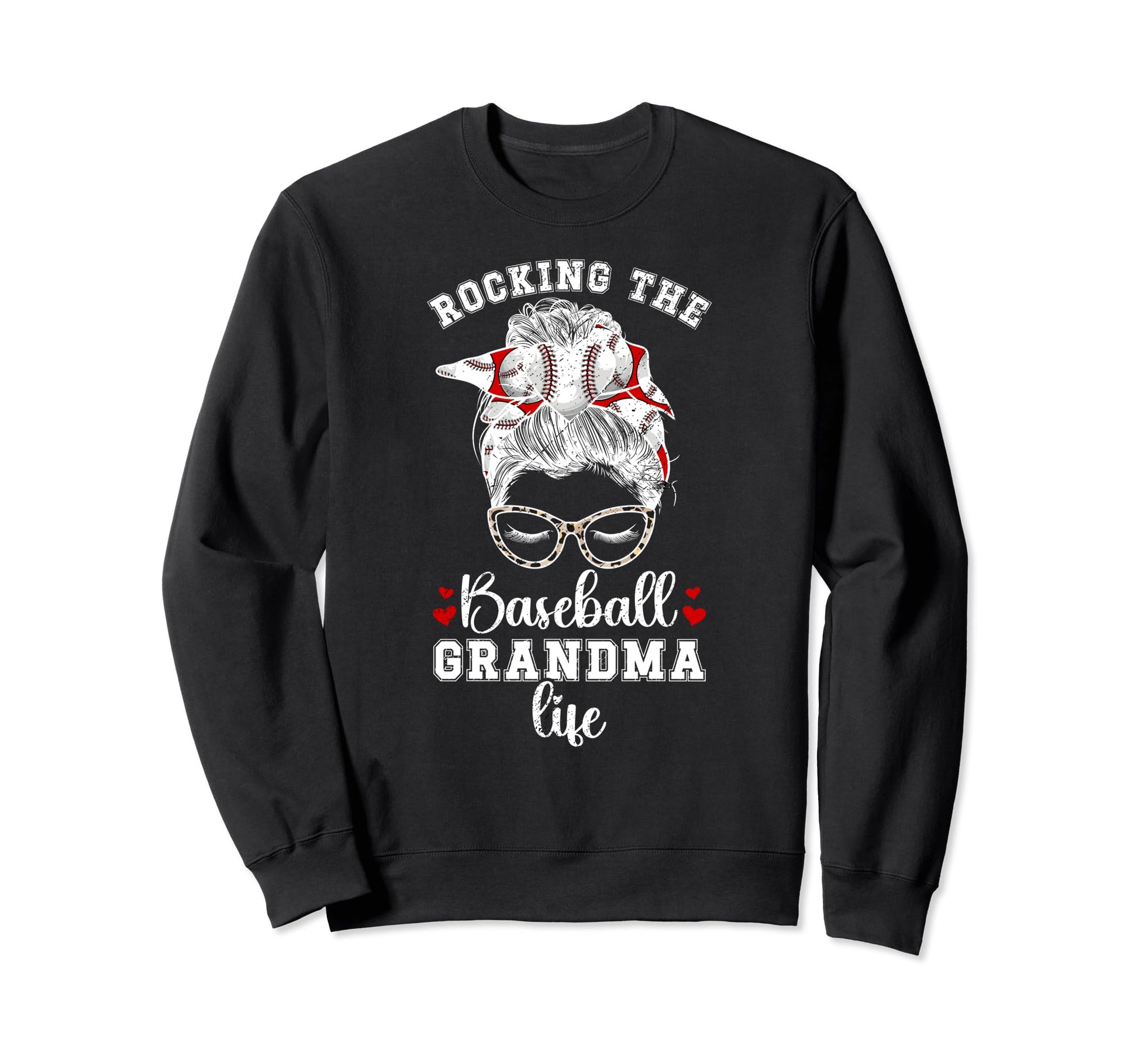 Rocking Baseball Grandma Life Sweatshirt - Minimalist Print for Adults - T-Shirt, Sweatshirt, Hoodie