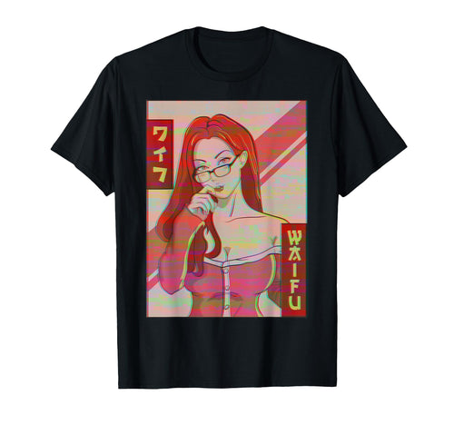 Waifu Anime Japanese Vaporwave T-Shirt - Aesthetic Graphic Men Women - T-Shirt, Sweatshirt, Hoodie