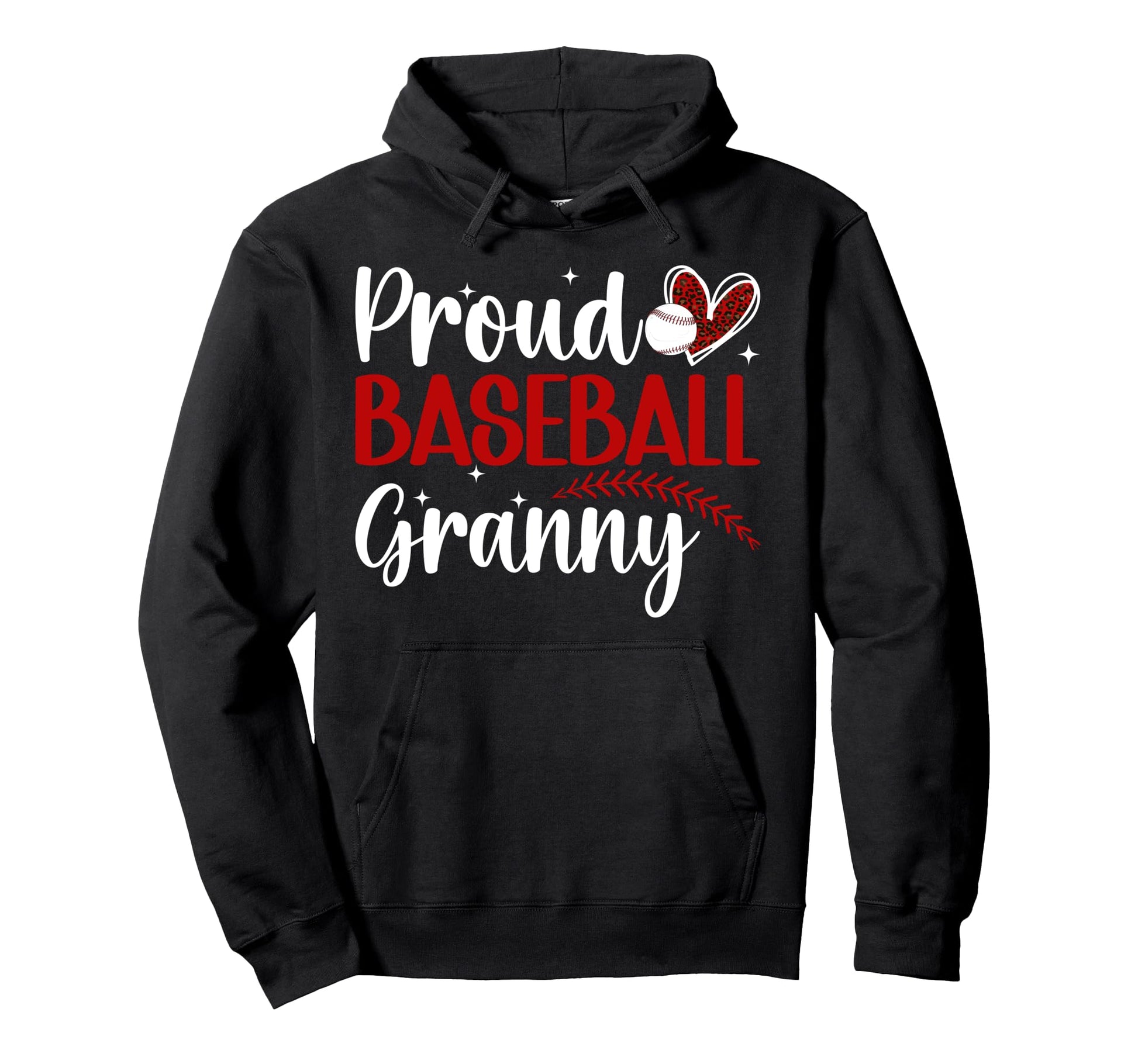 Proud Baseball Granny Baseball Player Hoodie - Graphic Print for Adults - T-Shirt, Sweatshirt, Hoodie