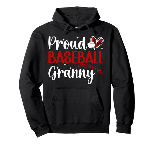 Proud Baseball Granny Baseball Player Hoodie - Graphic Print for Adults - T-Shirt, Sweatshirt, Hoodie