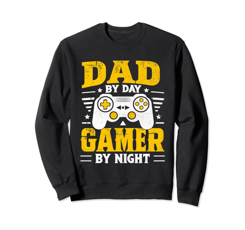 Dad Day Gamer Night Fathers Day Video Sweatshirt - Custom Art Print Unisex - T-Shirt, Sweatshirt, Hoodie