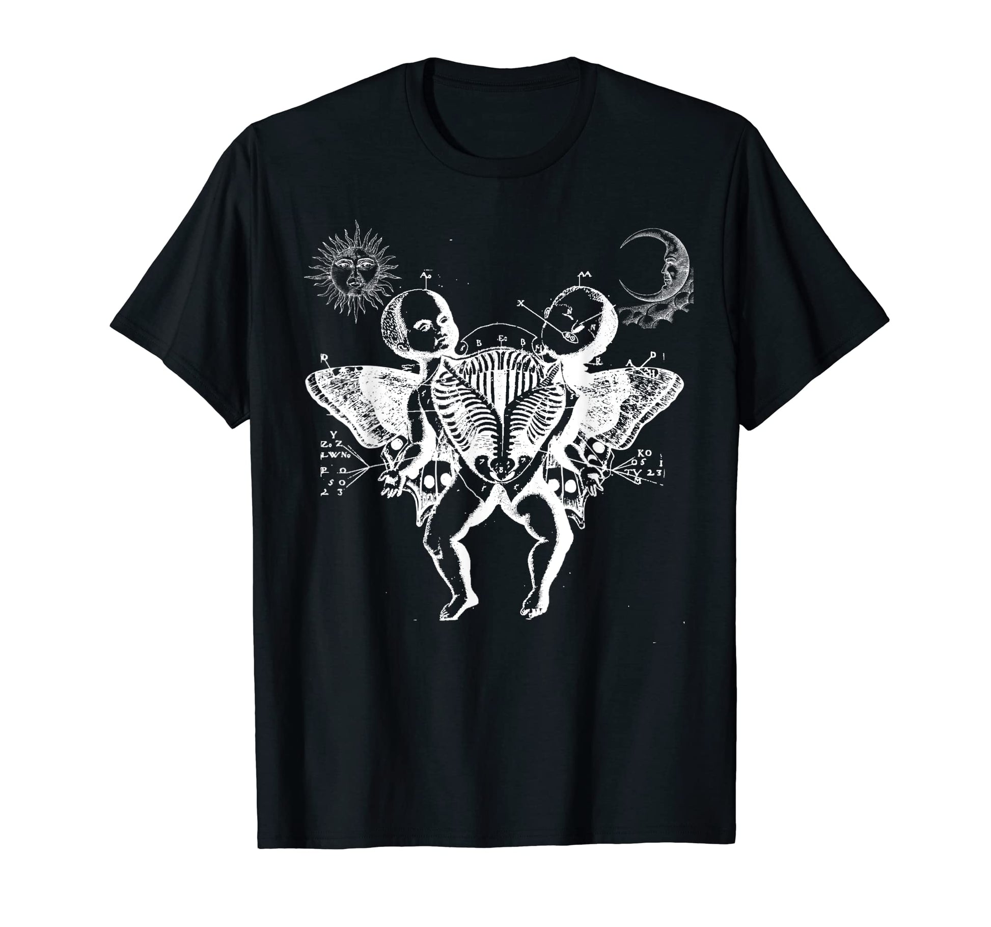 Siamese Twins Butterfly Wings T-Shirt - Fun Novelty Design for Adults - T-Shirt, Sweatshirt, Hoodie