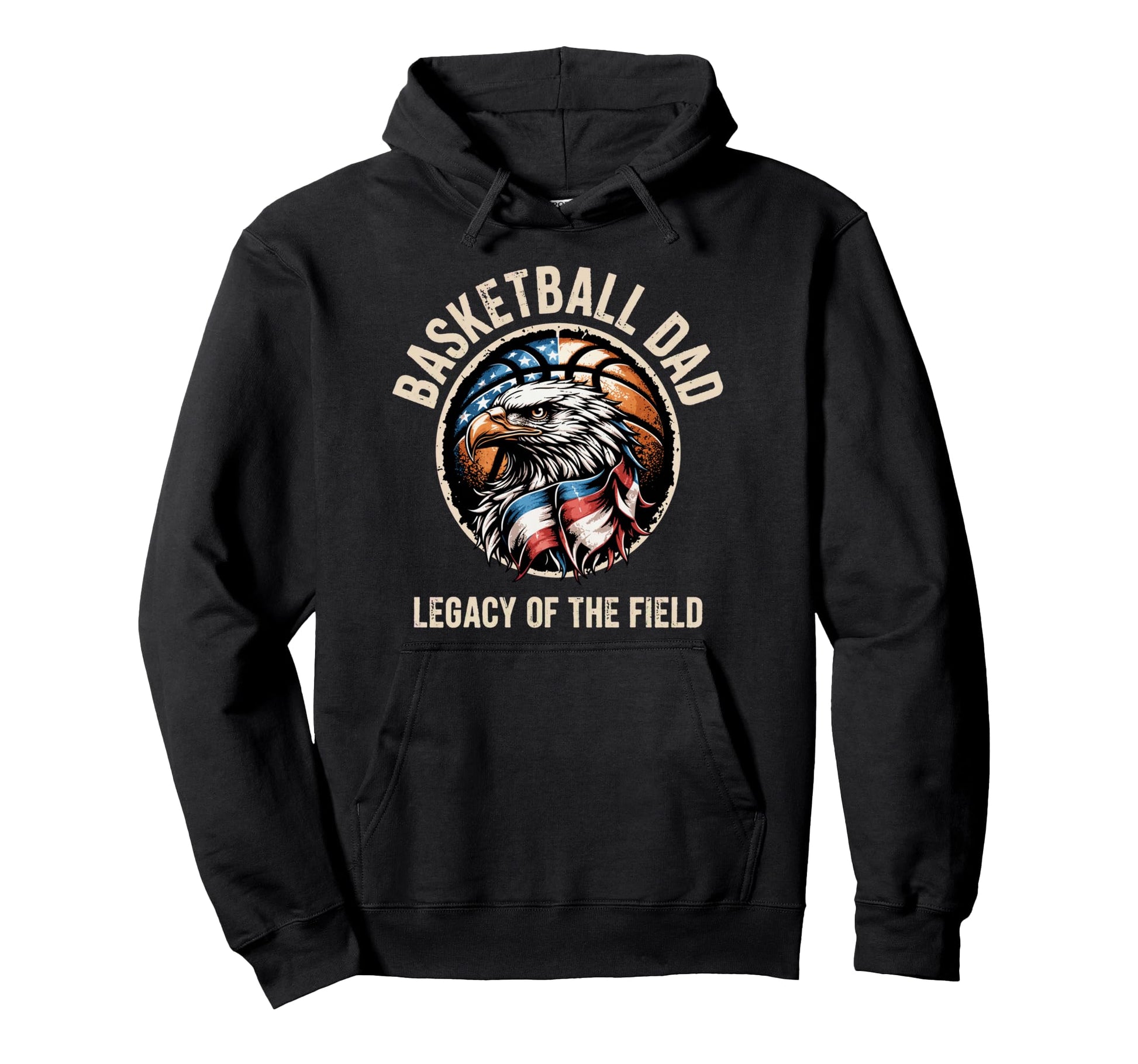 Basketball Fathers Day Legacy Field Hoodie - Novelty Apparel Unisex - T-Shirt, Sweatshirt, Hoodie