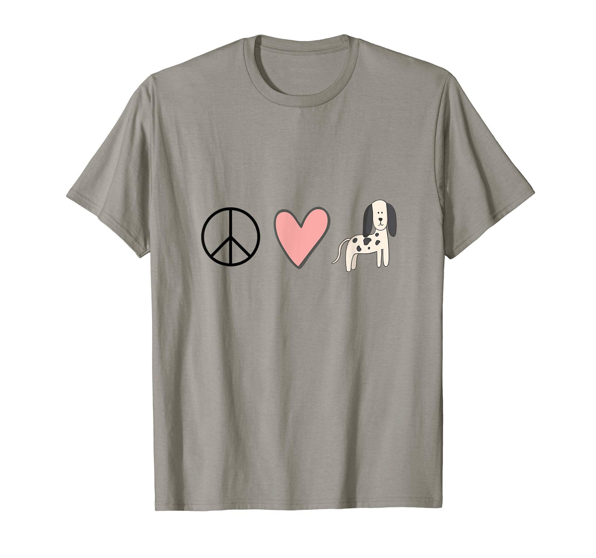Peace Love Puppy T-Shirt - Aesthetic Graphic for Adults - T-Shirt, Sweatshirt, Hoodie