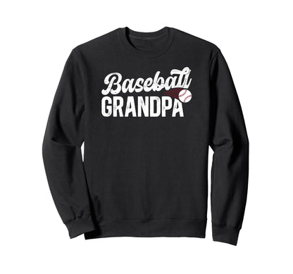 Proud Baseball Grandpa Baseball Player Sweatshirt - Unique Graphic Unisex - T-Shirt, Sweatshirt, Hoodie