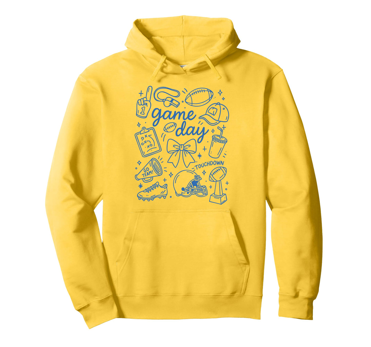 Football Mom Preppy Game Day Hoodie - Streetwear Style Unisex - T-Shirt, Sweatshirt, Hoodie